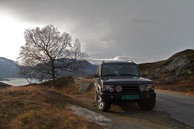 Land Rover Discovery at Haukeli