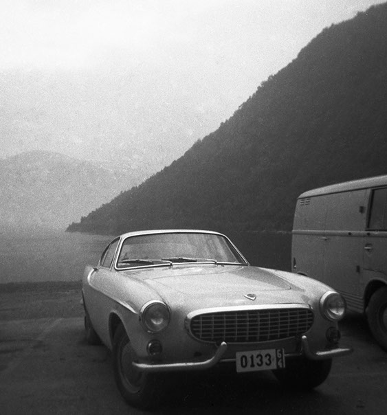 Volvo P 1800 in Kinsarvik, early test model.