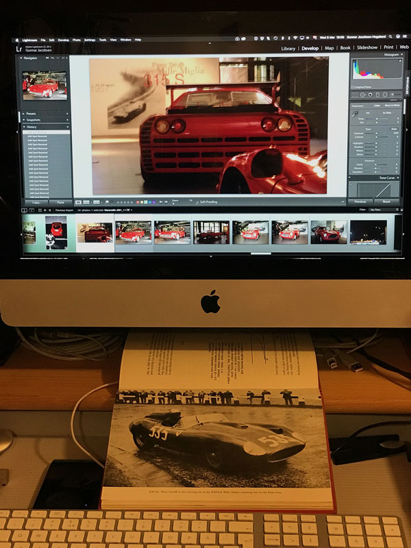 Piero Taruffi wall and book